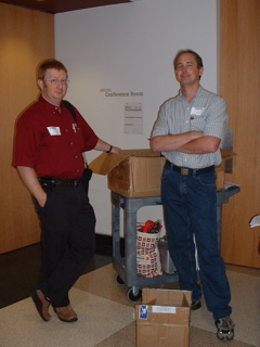 Phil Van Peborgh (TechRep Marketing) and Rob Mason (Atlanta Secretary)