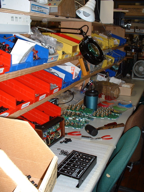 Mooger Fooger Assembly Area