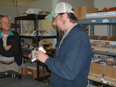 Steve and a Voyager Keyboard