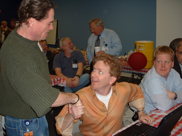 AES Atlanta Chair Ed Welly and Jeff Riedmiller of Dolby
