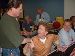 AES Atlanta Chair Ed Welly and Jeff Riedmiller of Dolby