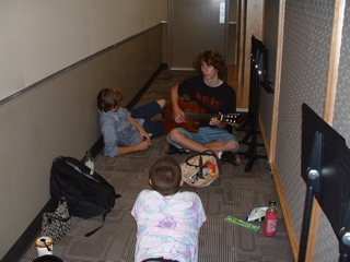 Student Musicians Between Workshops