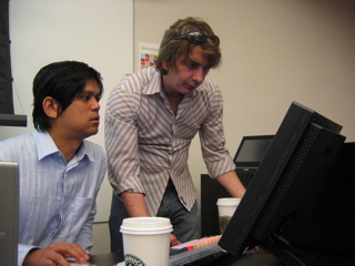 Mike Cruz (ProTools Instructor) and Johnny Andrews (Digidesign)